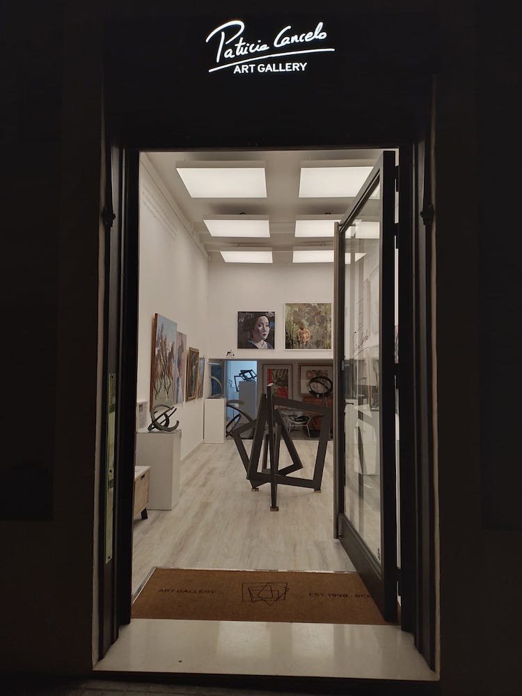 Patricia Cancelo ART GALLERY.BCN se encuentra en el número 82 de la calle Enric Granados de Barcelona.