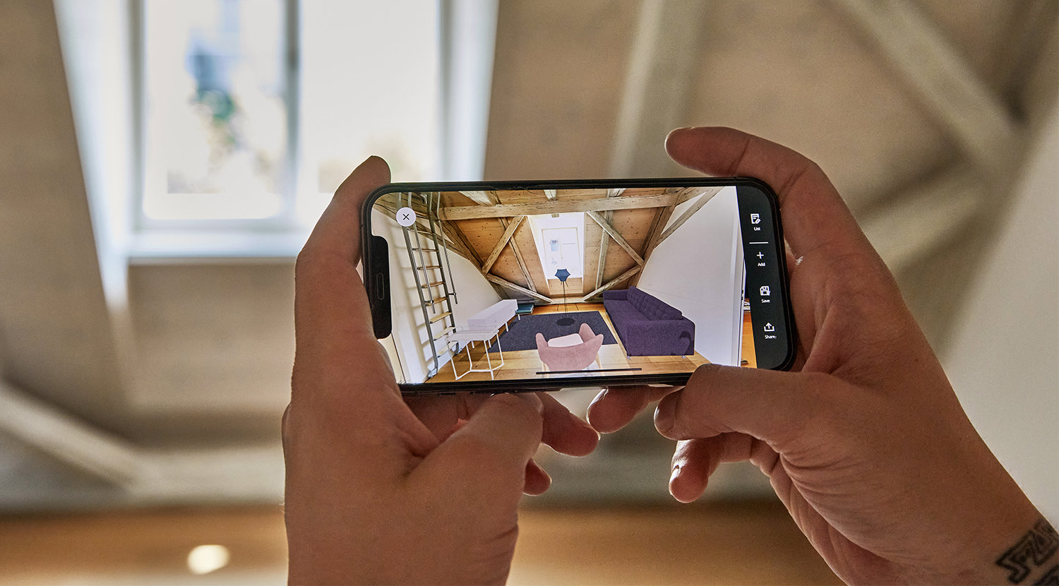 IKEA Kreativ en un dispositivo móvil
