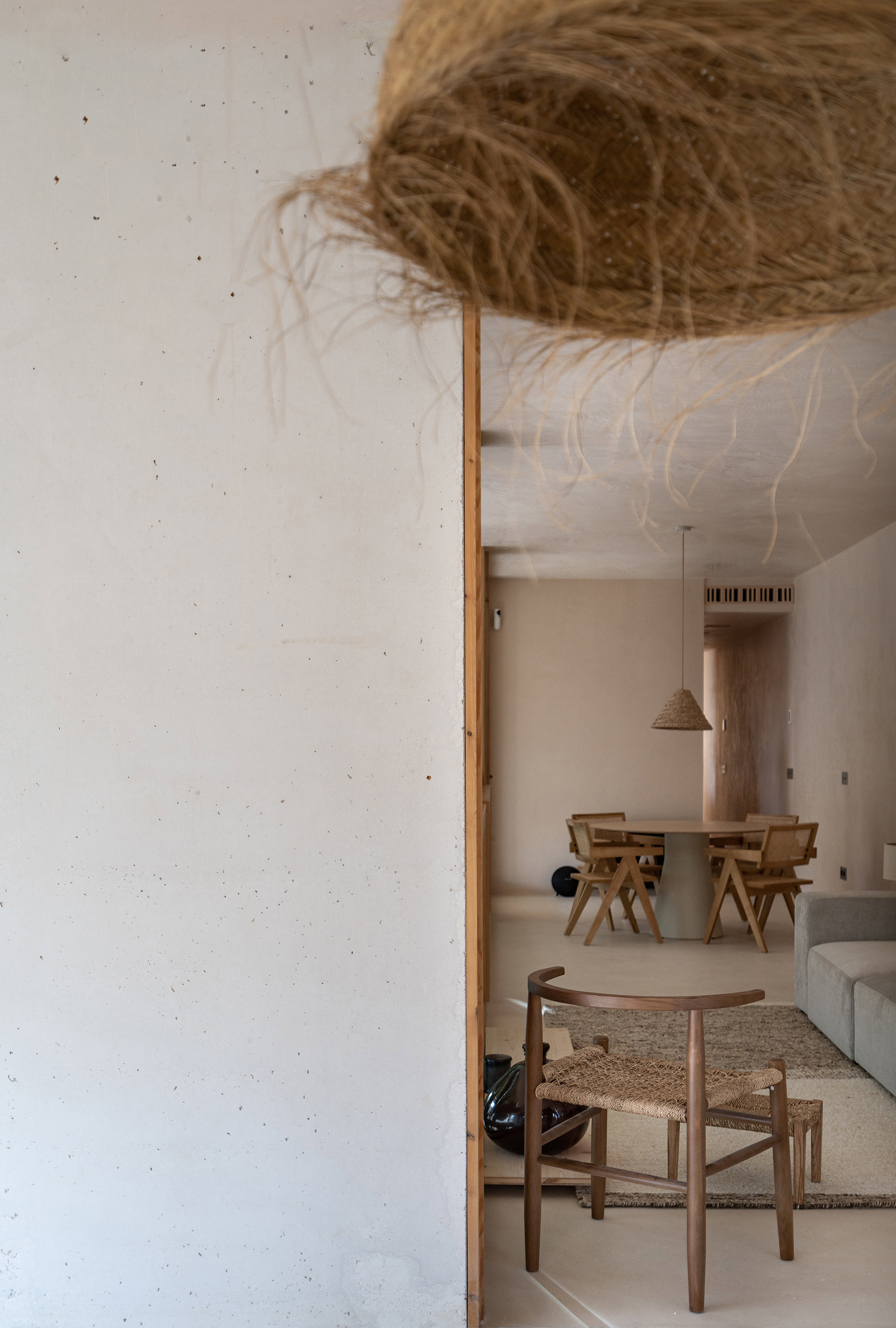 Espacio abierto y materiales naturales