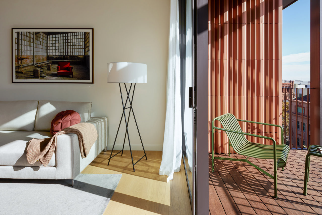 Salón y terraza con vistas