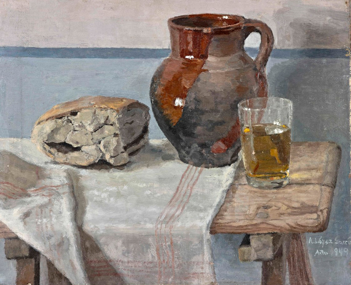 Bodegón con pan y jarra (1949)