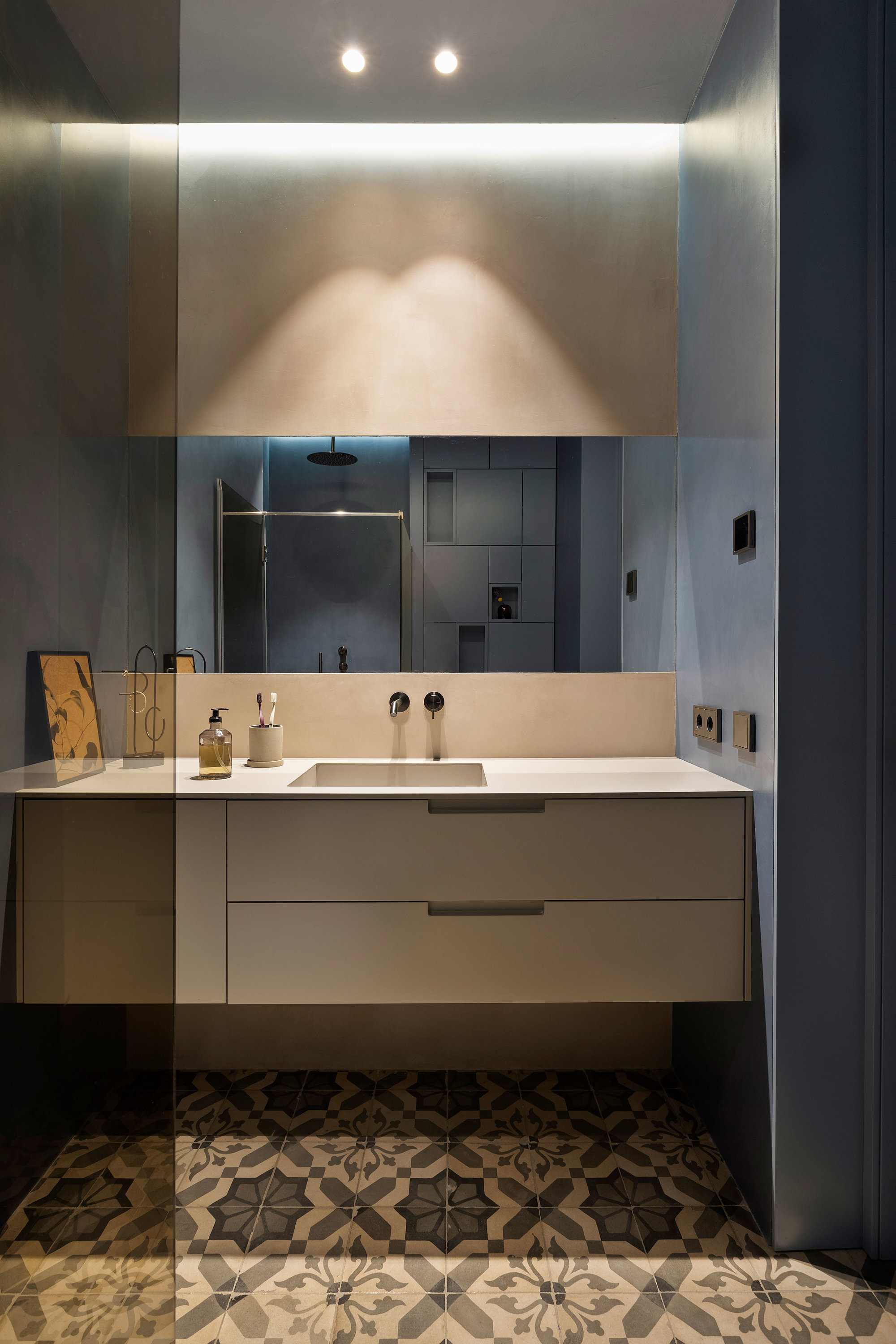 baño baldosa hidráulica