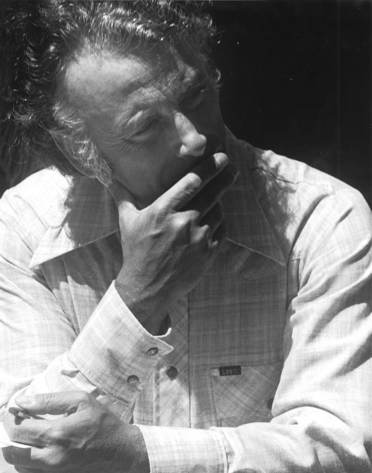 Josep Grau-Garriga en 1978, impartiendo un seminario sobre arte conceptual en Vermont (EE. UU.)