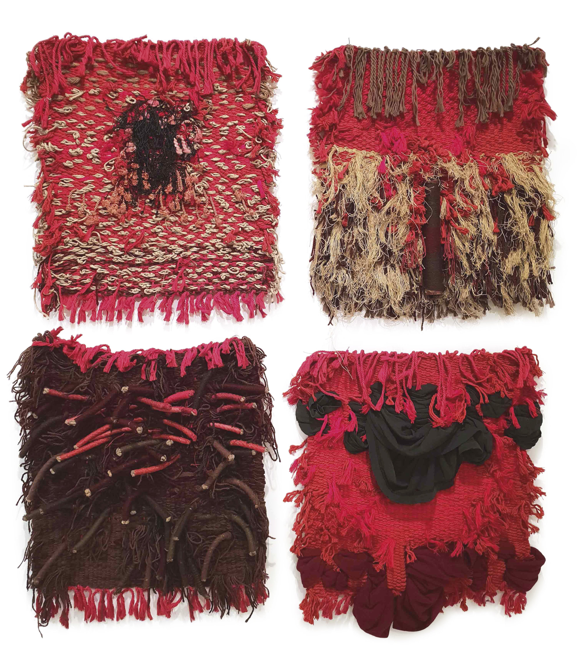 Tapices Sèrie Cuba, c. 2000, de lana y yute (133 x 116 cm), en Michel Soskine