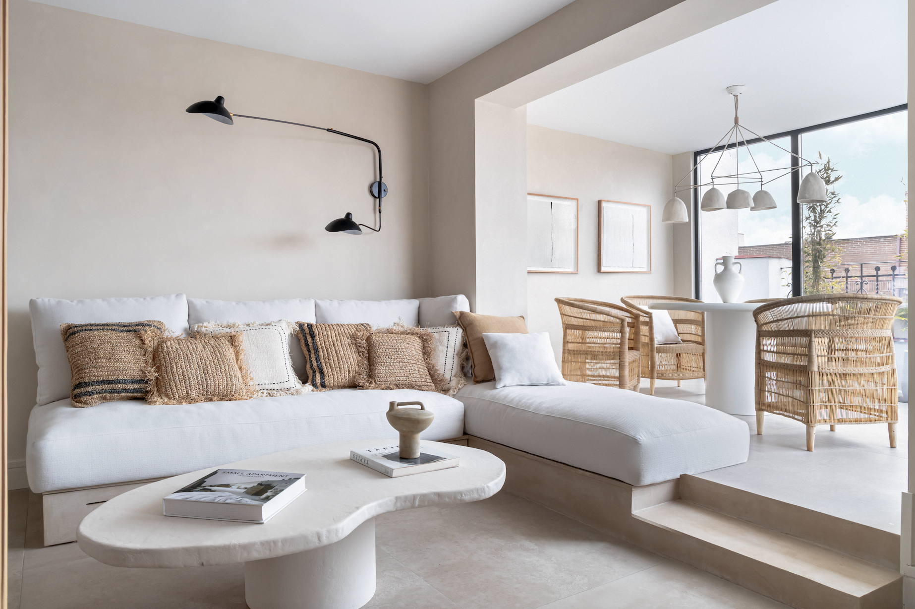 0 sofa´ esquinero blanco