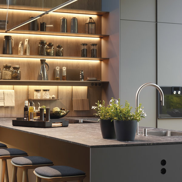 La cocina FINE de Santos destaca por su diseño de líneas puras