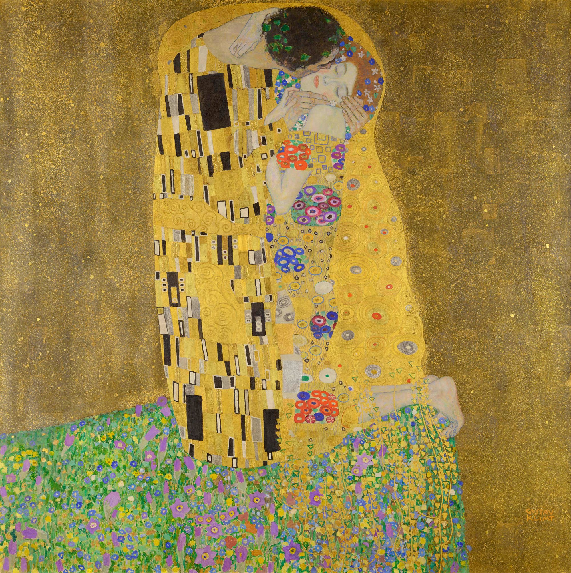 El beso, Gustav Klimt, 1907-08