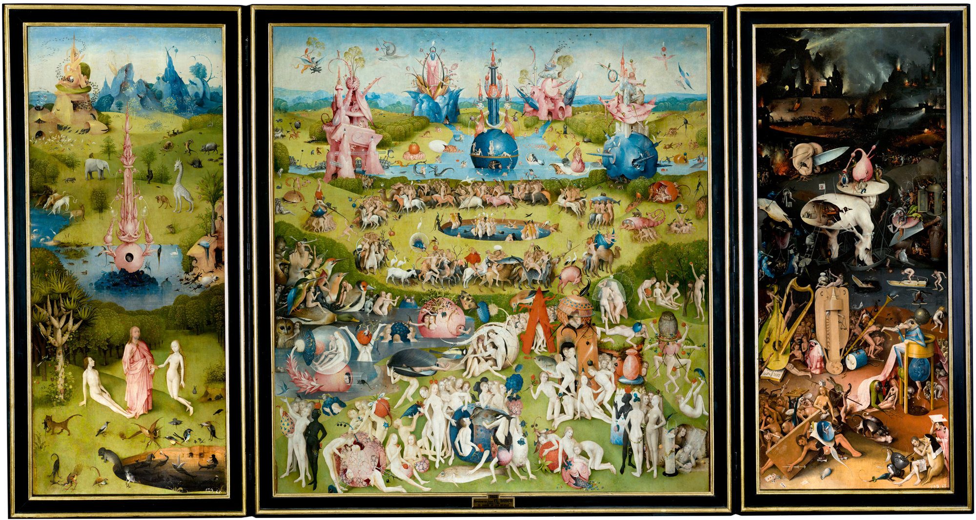 El jardín de las Delicias, de El Bosco (1500-1505), Países Bajos