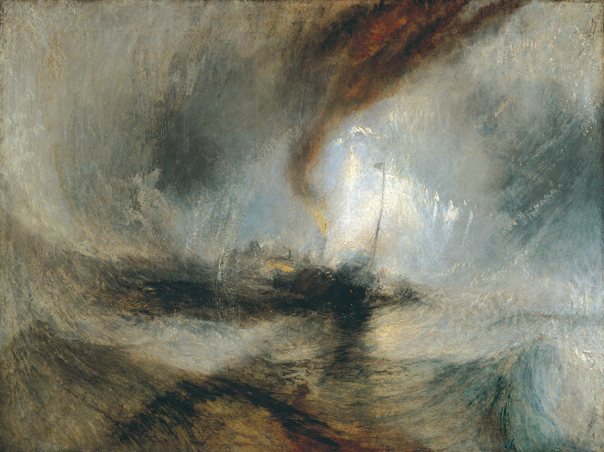 Tormenta de nieve sobre el mar, William Turner, 1842