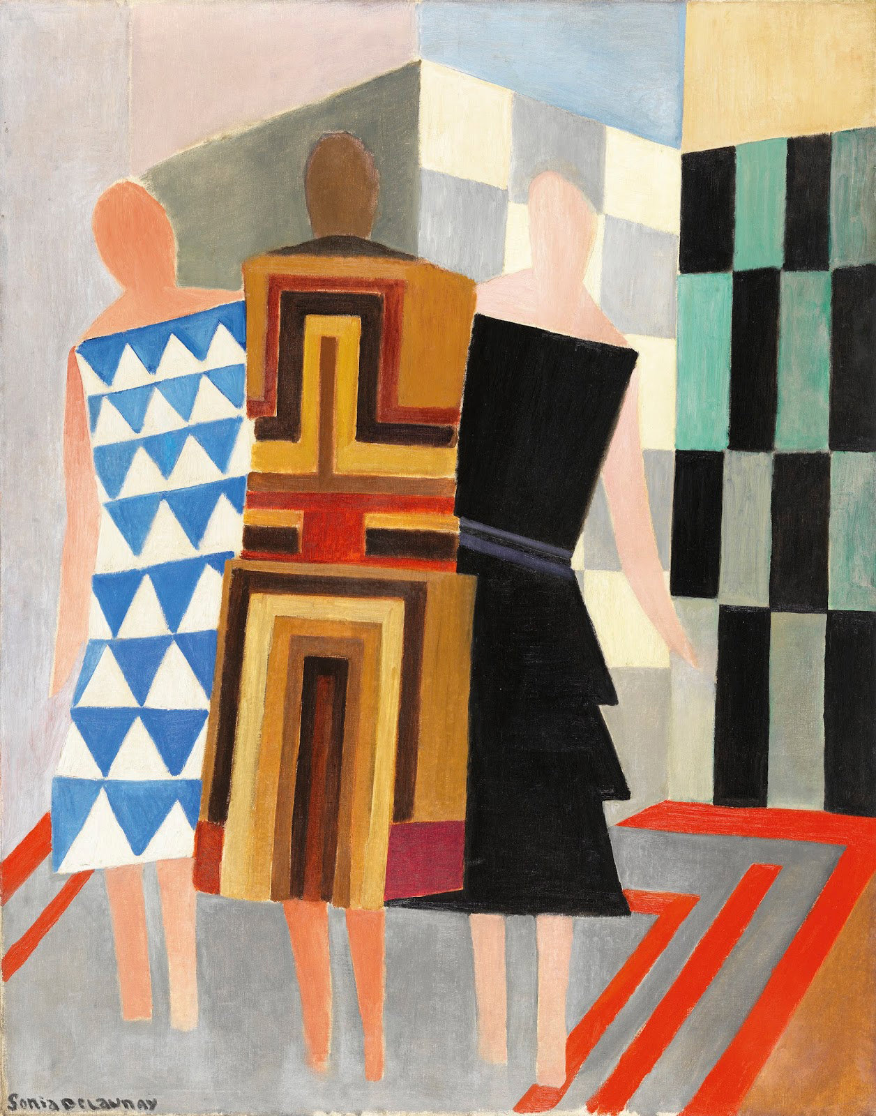 Vestidos simultáneos, Sonia Delaunay, 1981