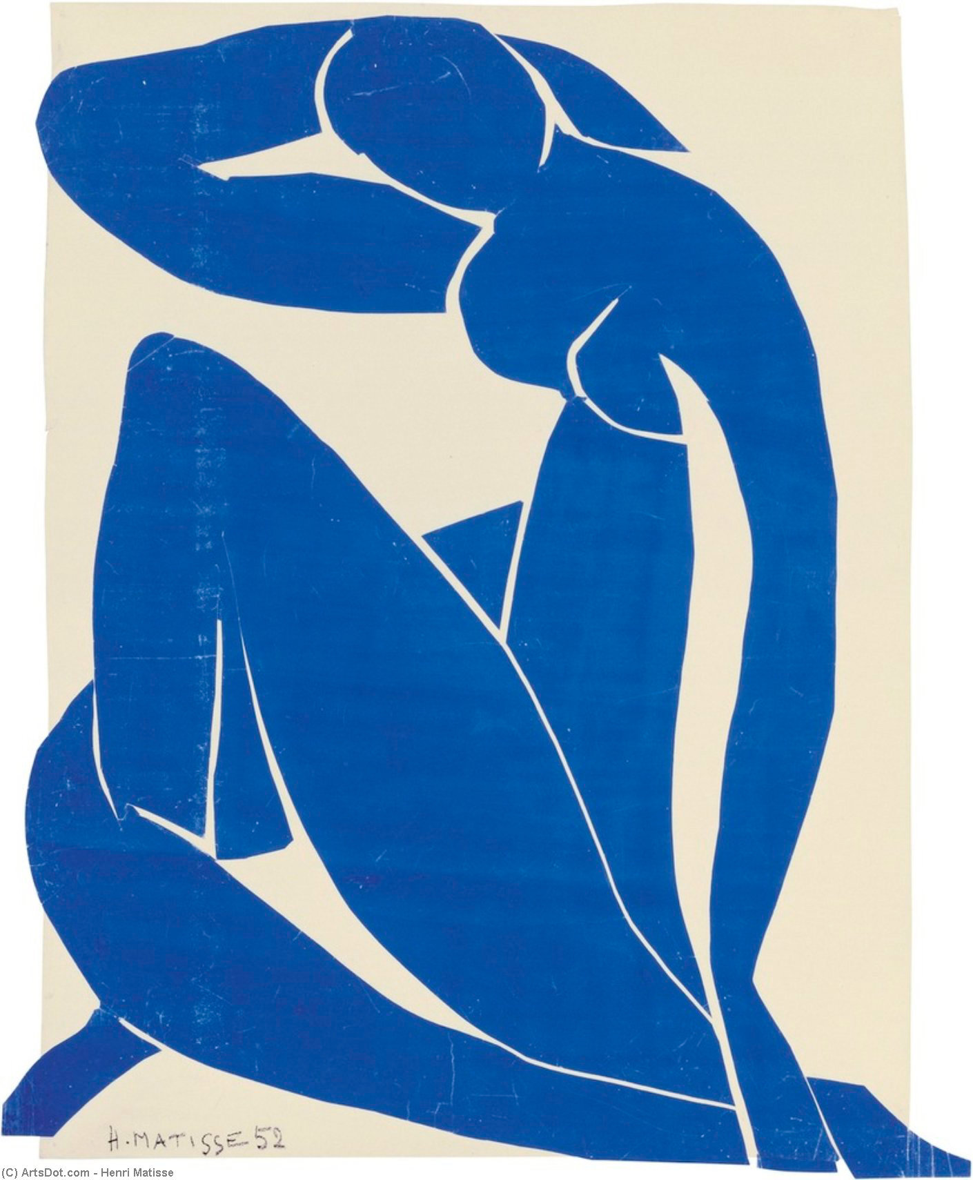 Desnudo Azul, Henri Matisse, 1952-1954