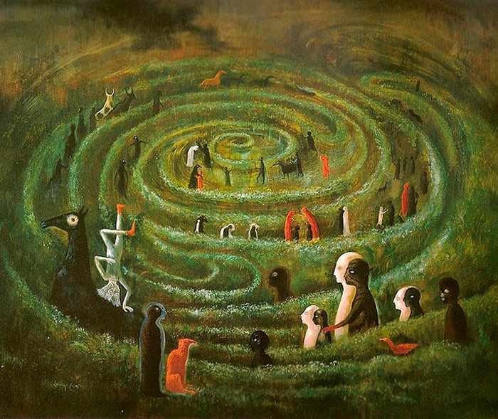 El laberinto, Leonora Carrington, 1991