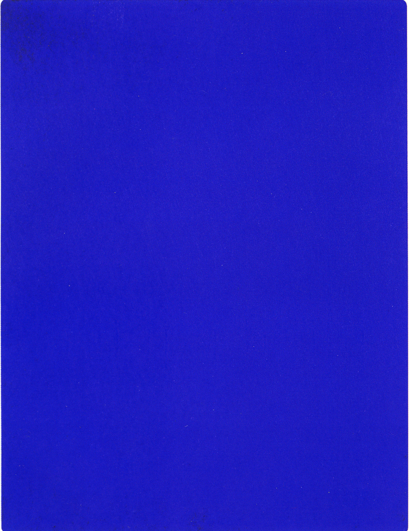 IKB 191, Yves Klein, 1962