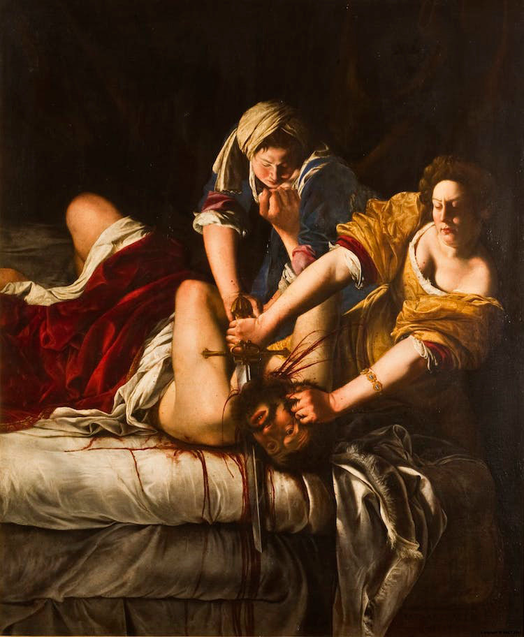 Judith decapitando a Holofernes, Artemisia Gentileschi, 1610