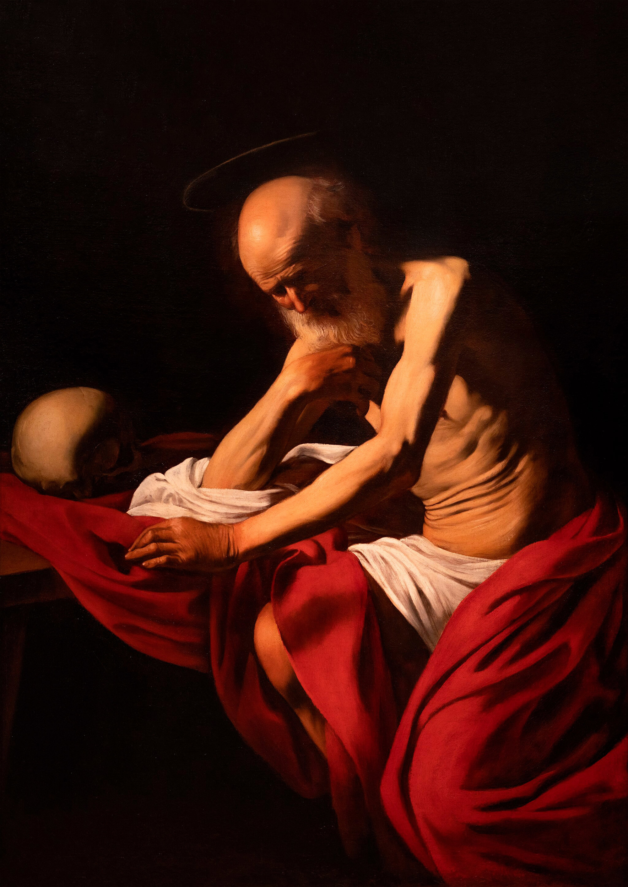 San Jerónimo Penitente, Caravaggio, 1605