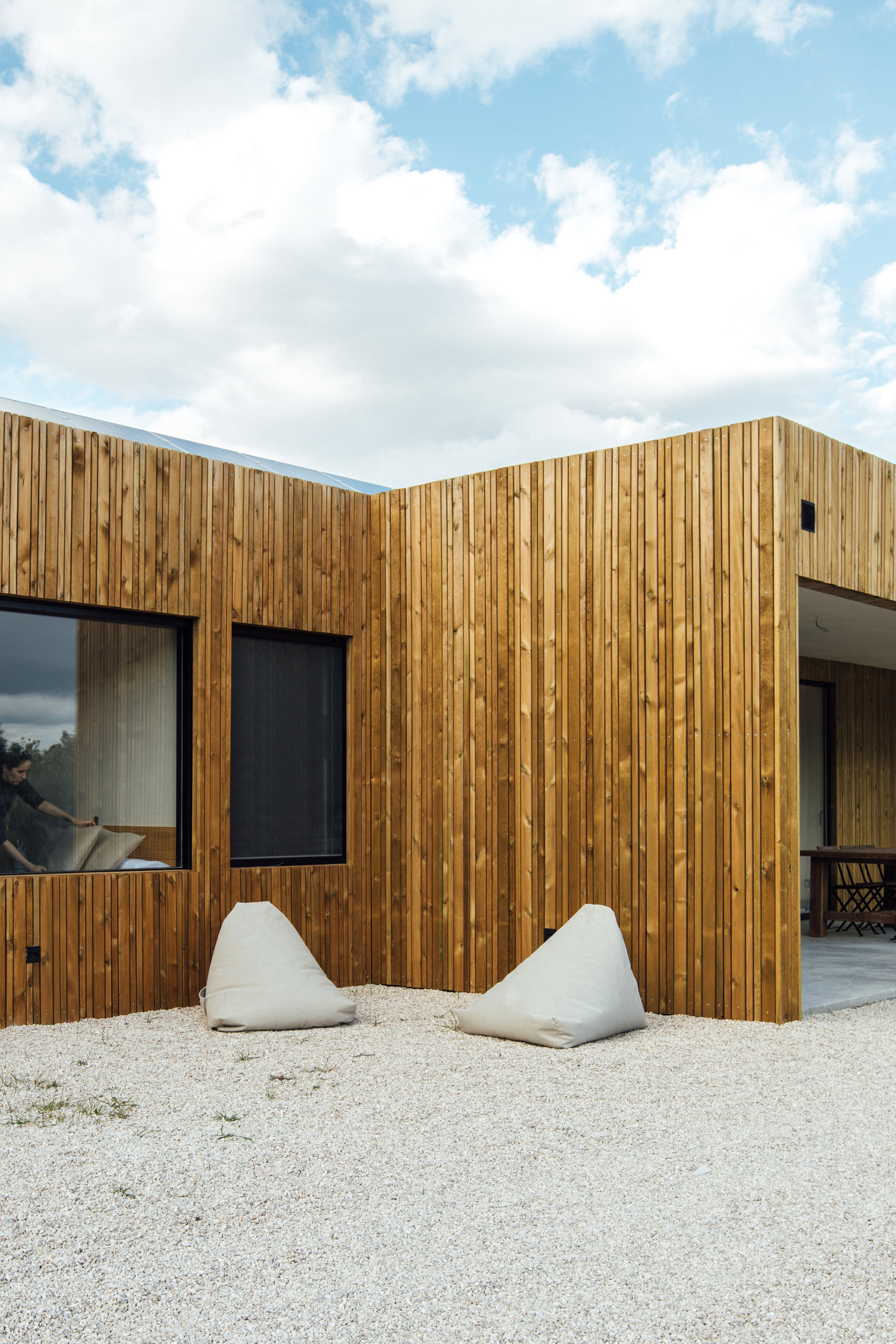 Casa Tibi de Buyo Interiores fachada madera