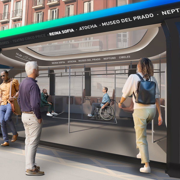 Así serán los autobuses de Madrid en 2024, un delirio vanguardista y sostenible