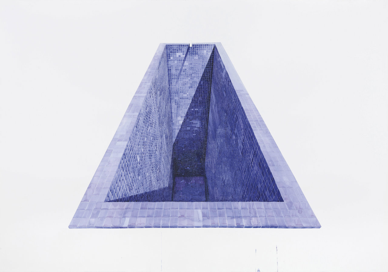'Piscina azul profundo'