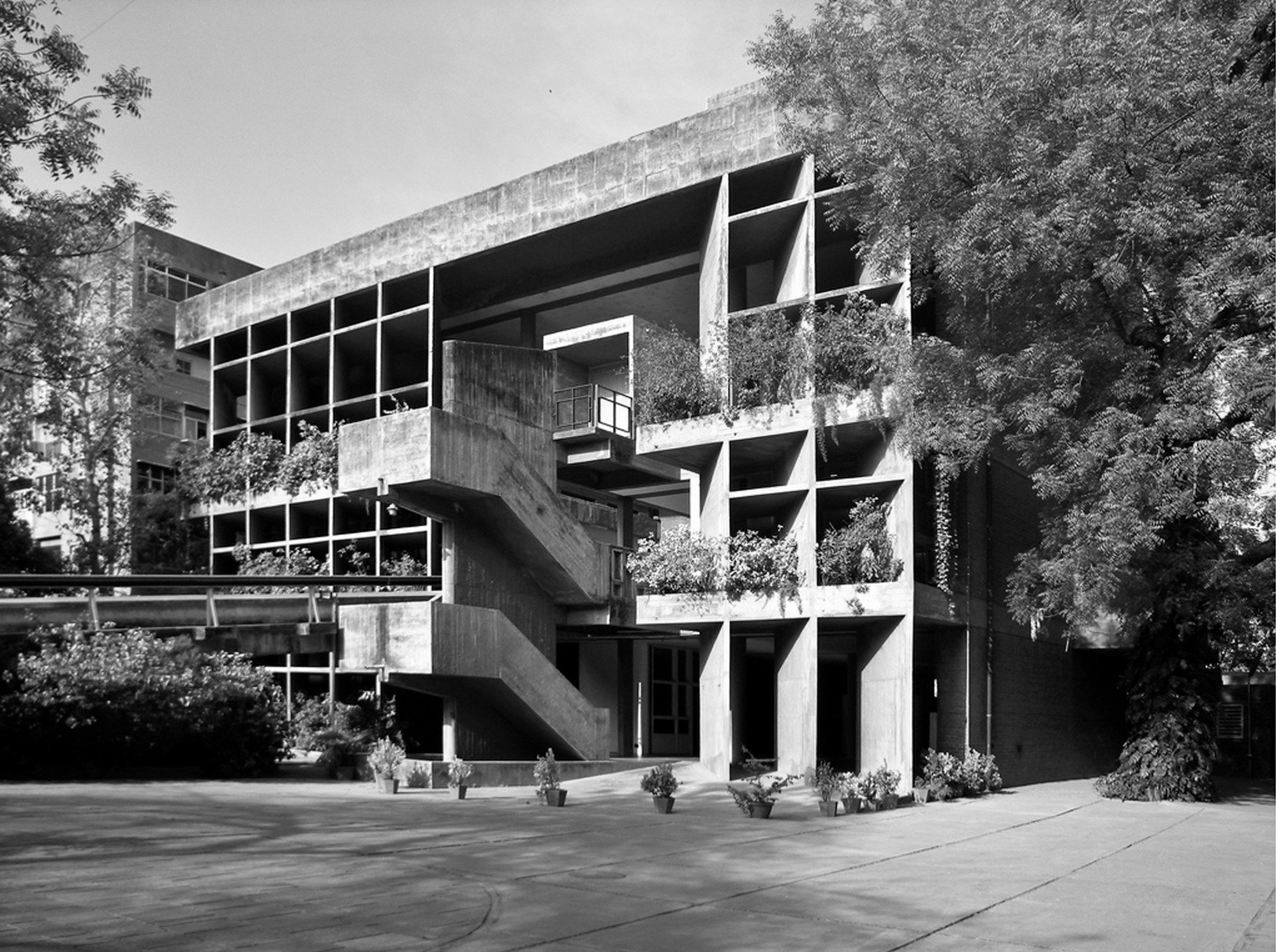 Edificio de la Asociación de propietarios de Mill, en Ahmedabad (India), de Le Corbusier.