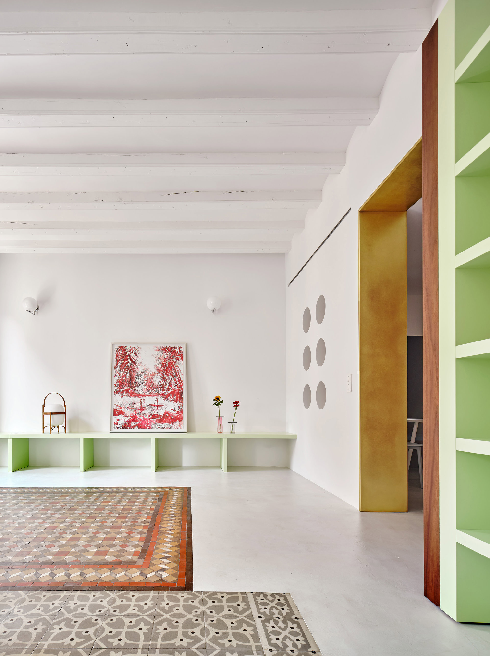 salón baldosa hidráulica 