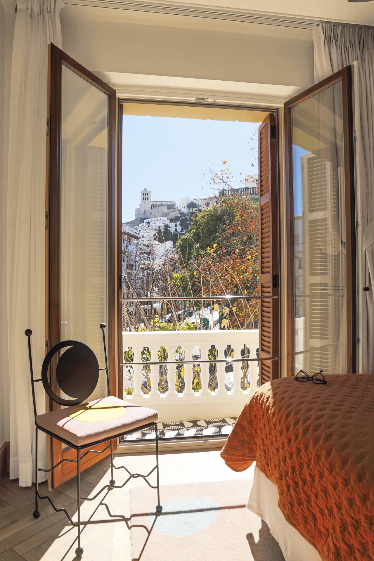 Vista desde una de las habitaciones con balcón de Dalt Vila, el casco antiguo de Ibiza