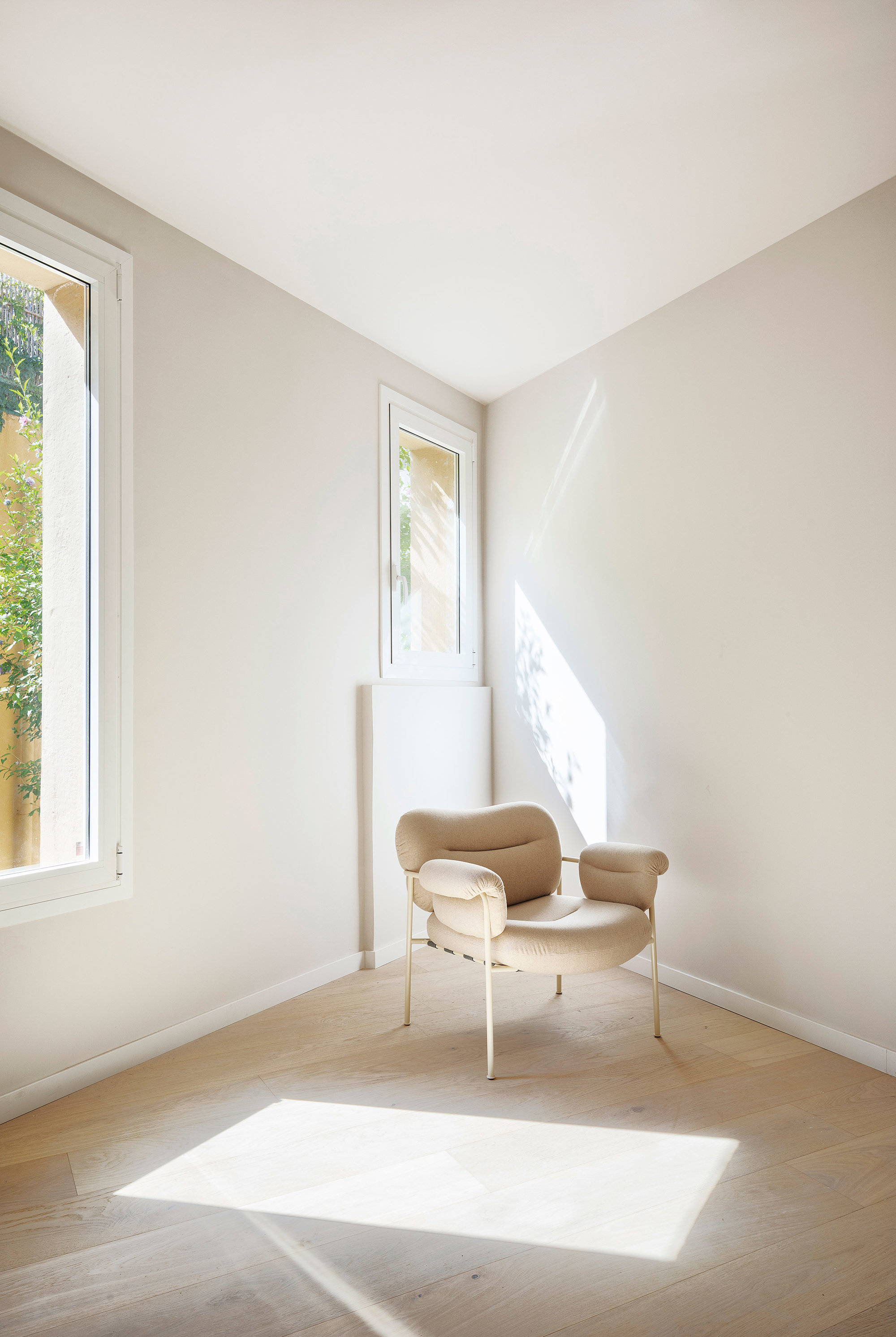 Luz natural y parquet