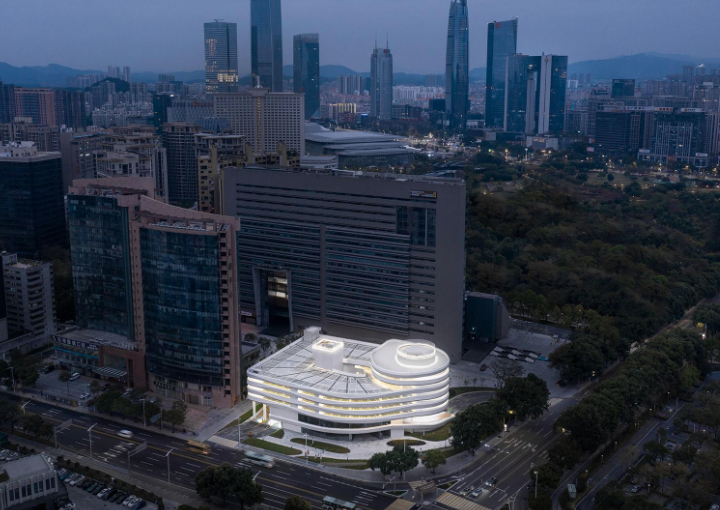 nfinite flow, edificio de aparcamiento estereoscópico en Dongguan (China).