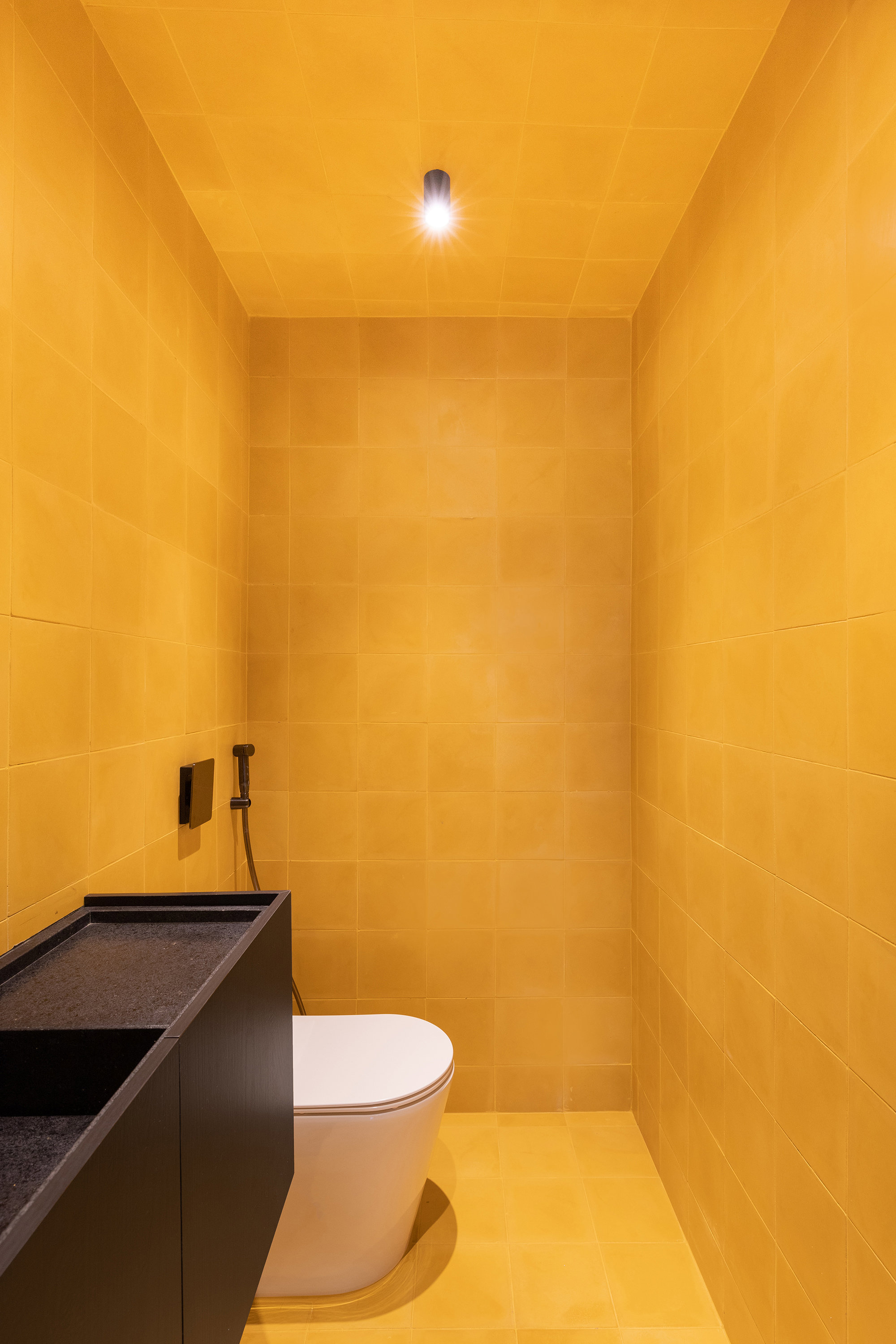 baño amarillo