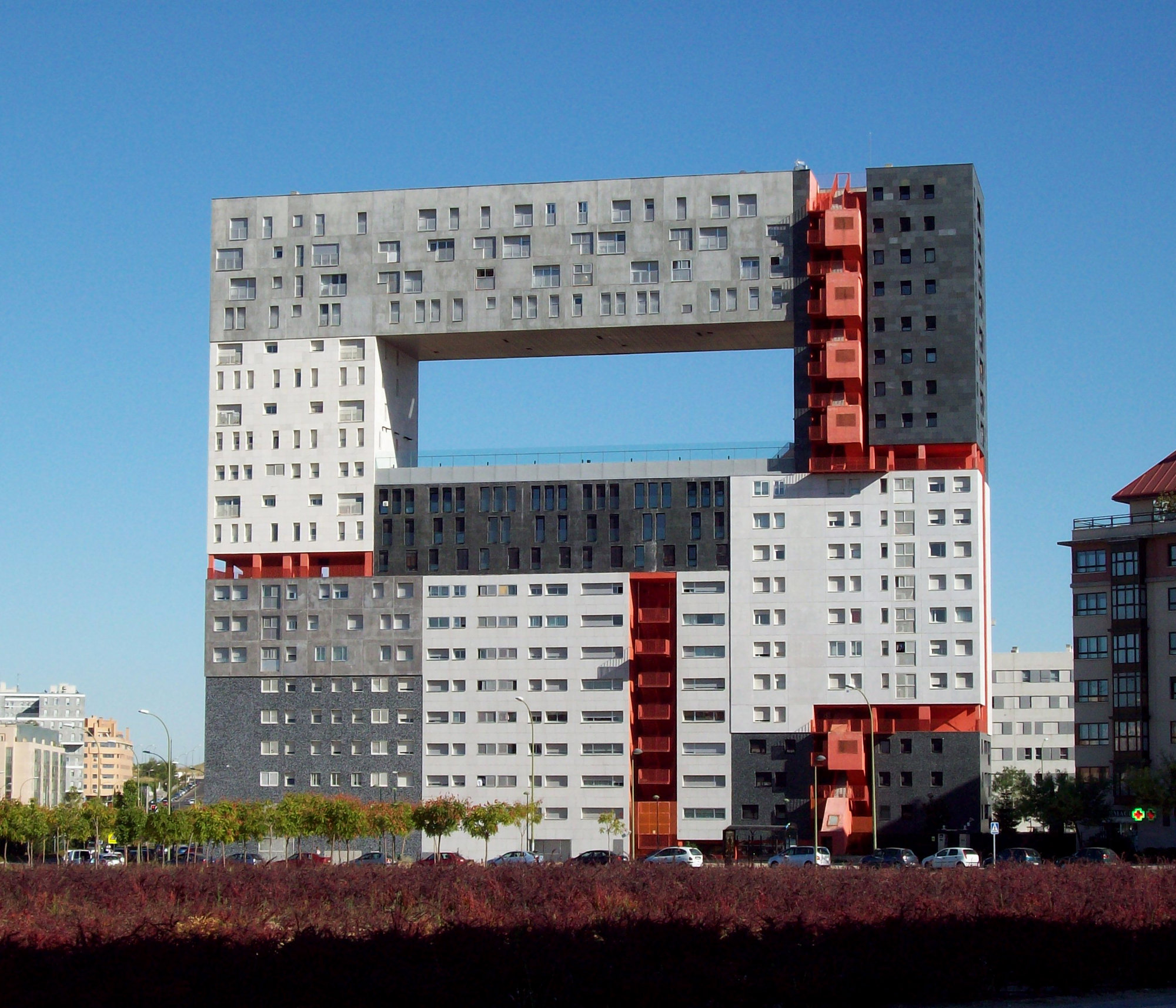 Edificio Mirador en Sanchinarro (Madrid): el del Minecraft
