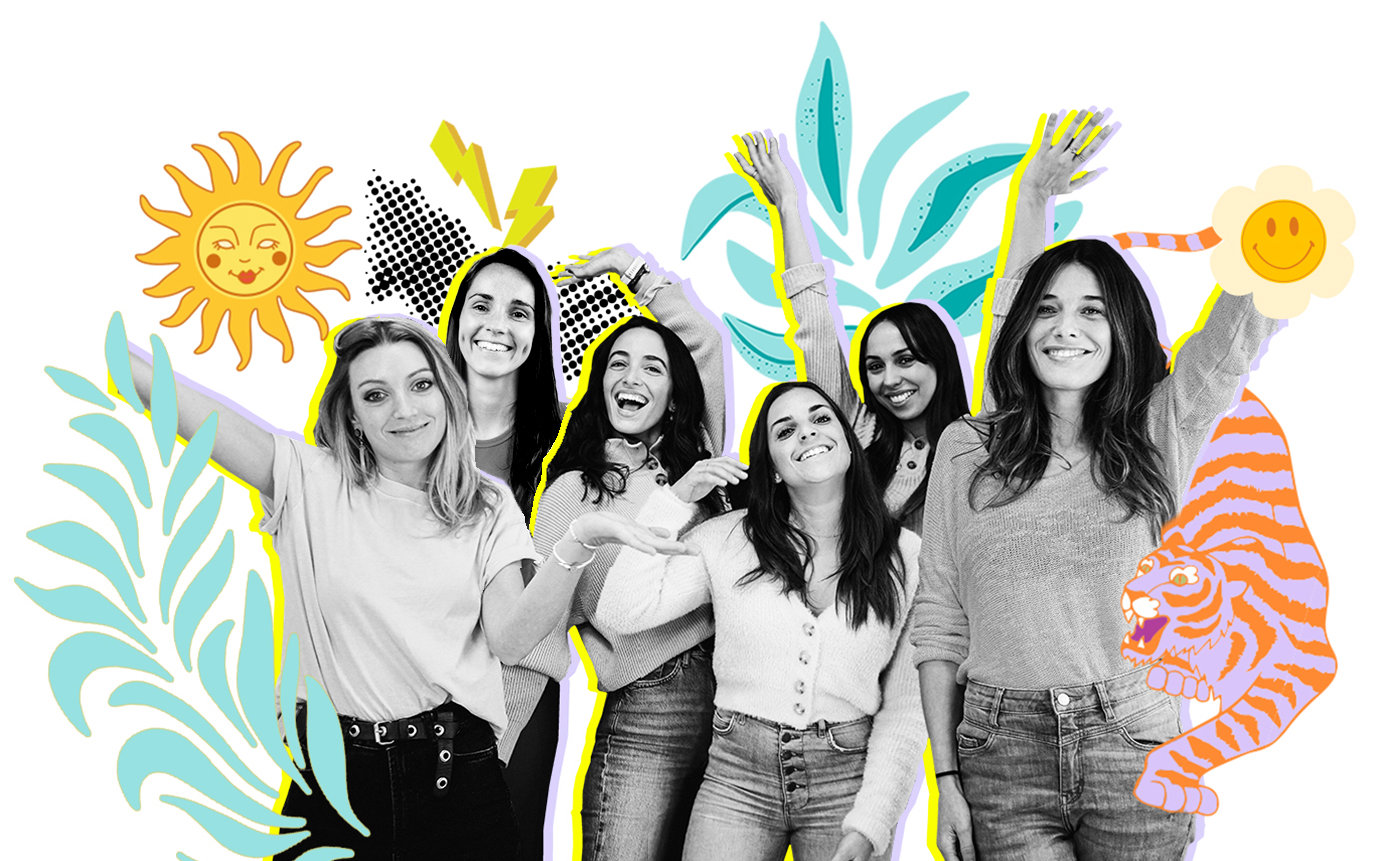 Seis mujeres creativas forman el equipo de Wellpapers, con sede en Barcelona.
