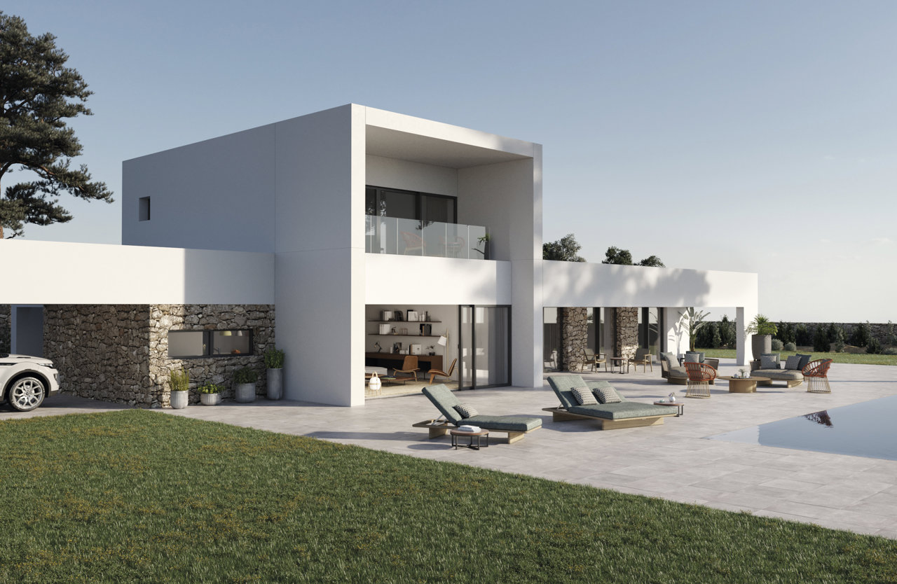  El modelo L6, de Hormipresa, ofrece hasta 235 m2 con cuatro dormitorios y tres baños completamente equipados