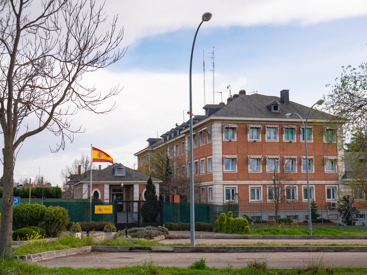 Fachada principal del Palacio de la Moncloa