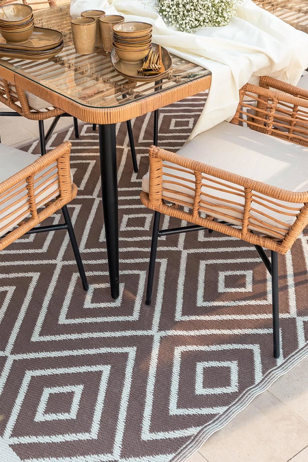 Cubre el suelo de la terraza