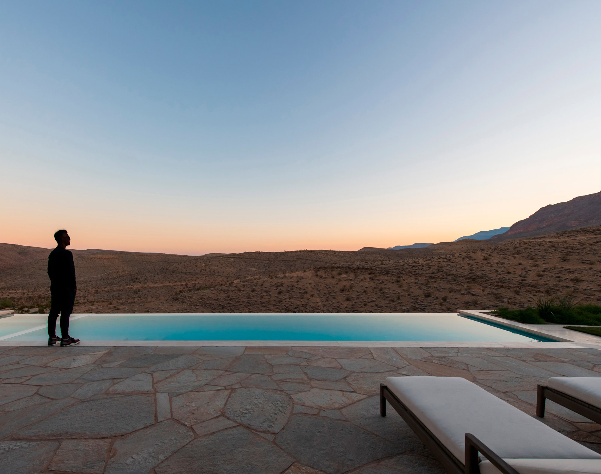 Terraza con piscina