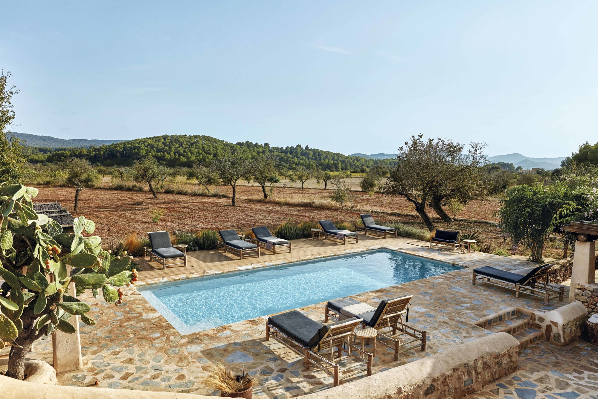 La zona de la piscina