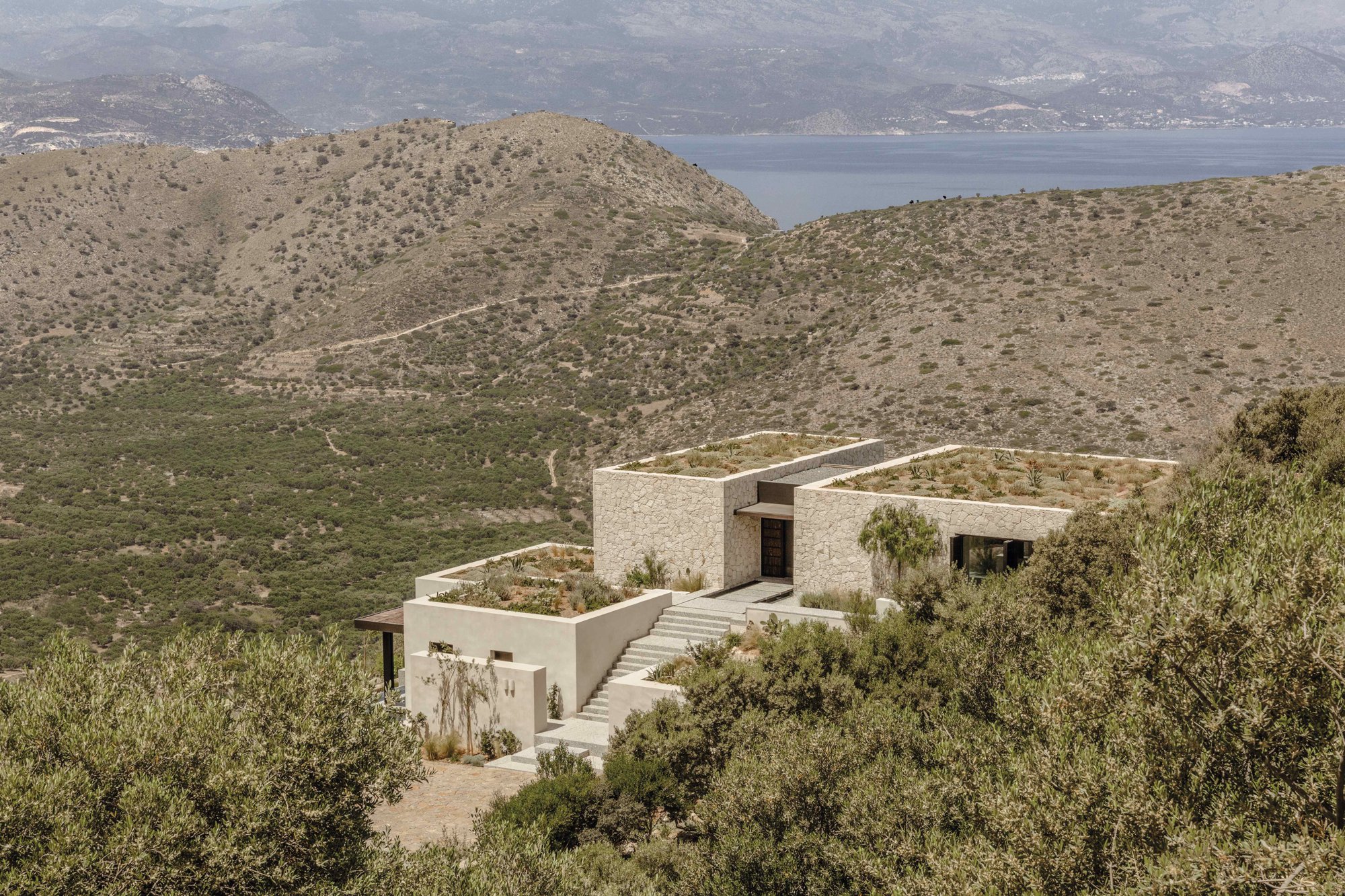 Vista de la casa