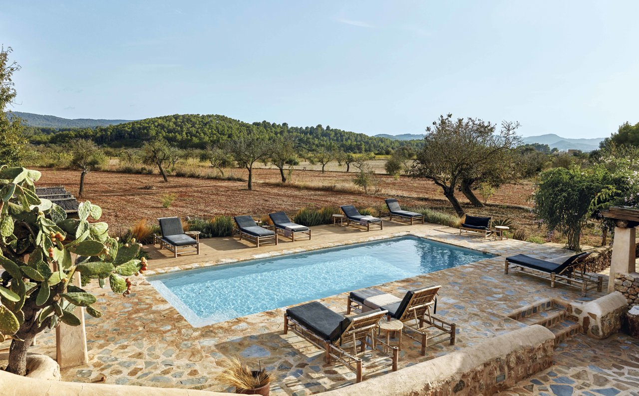 Zona de piscina de la vivienda
