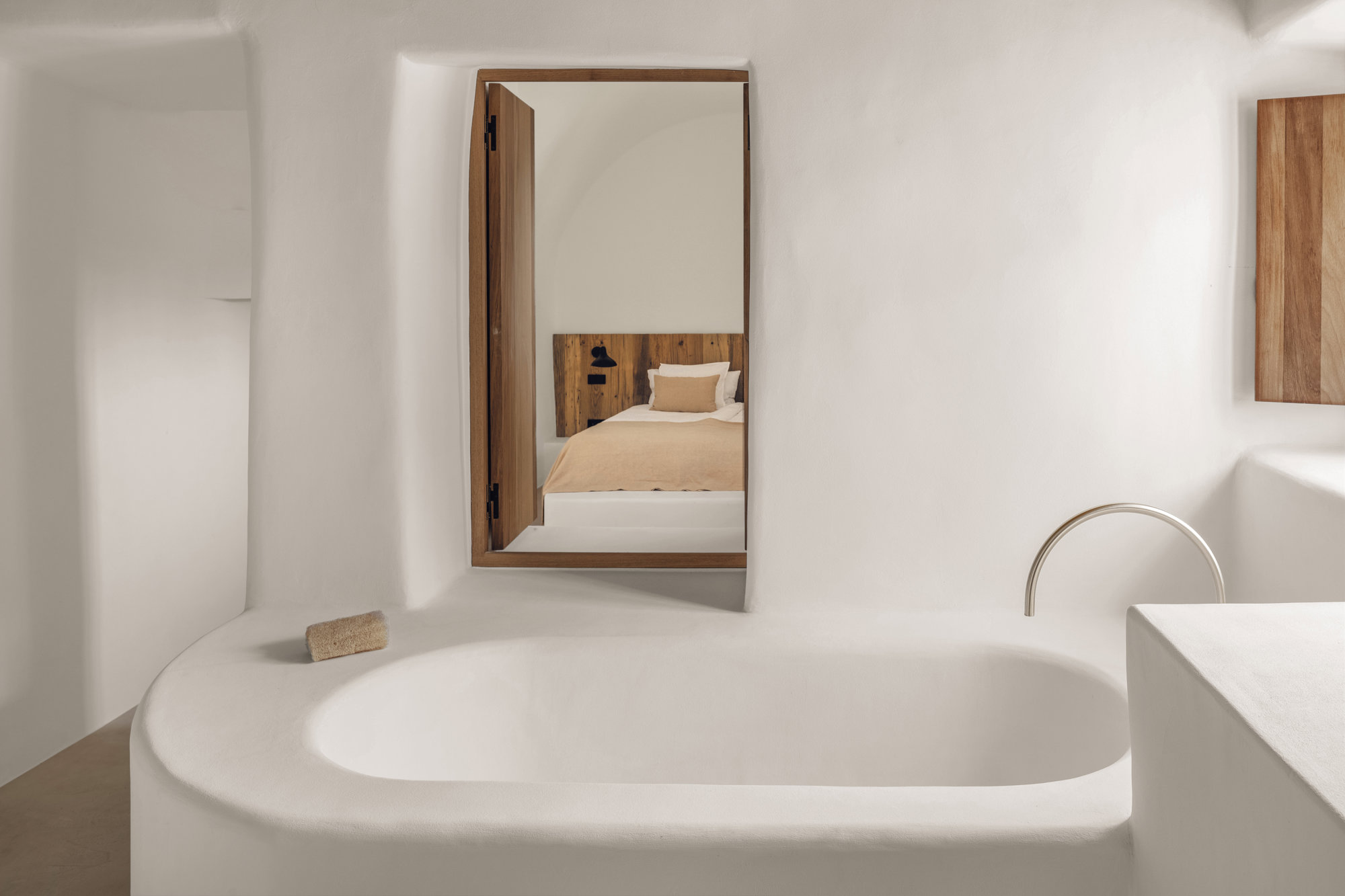 Una de las habitaciones de invitados con baño en suite