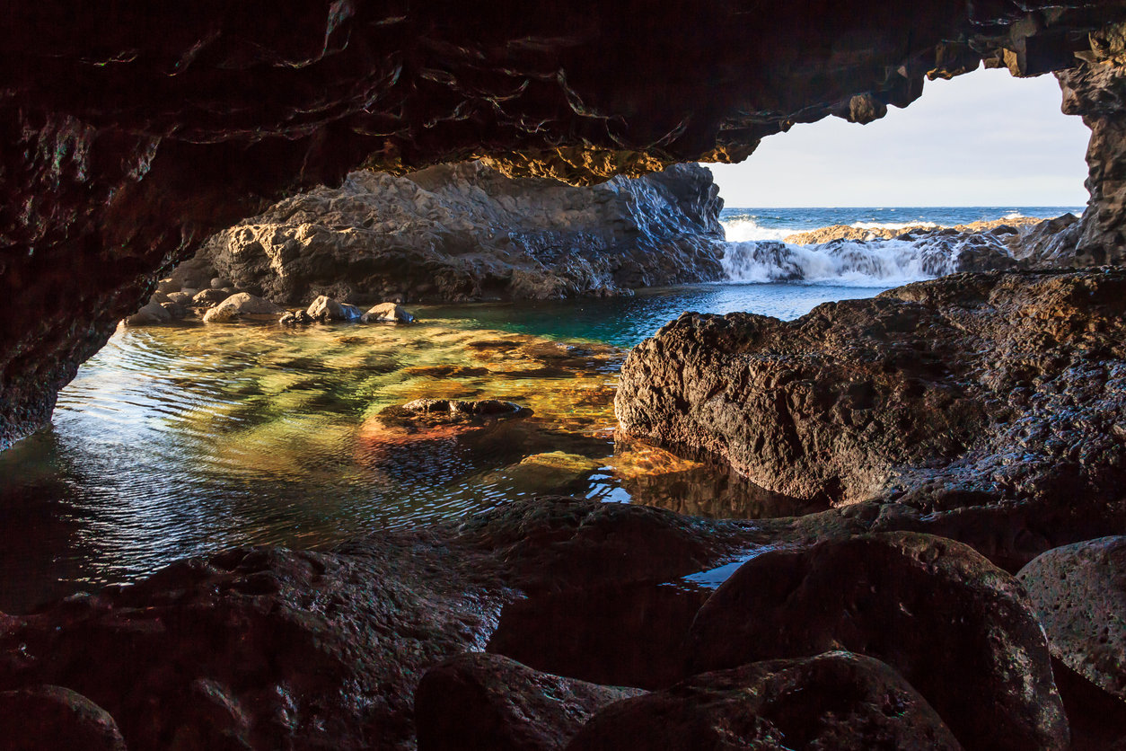 Charco azul, en El Hierro