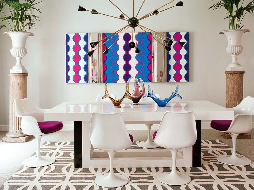 1. Centros de mesa en el comedor