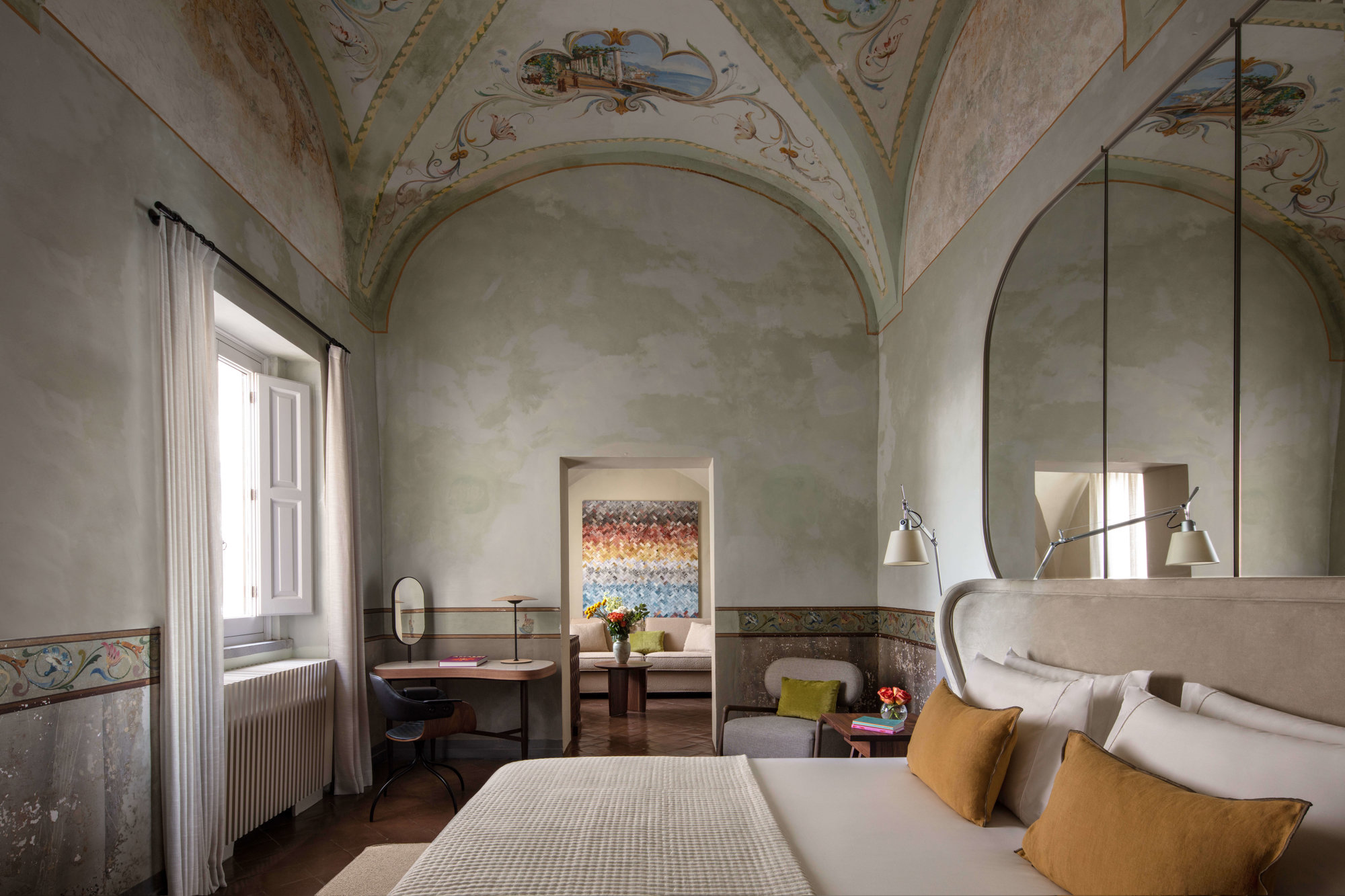 Habitaciones con guiños al edificio original