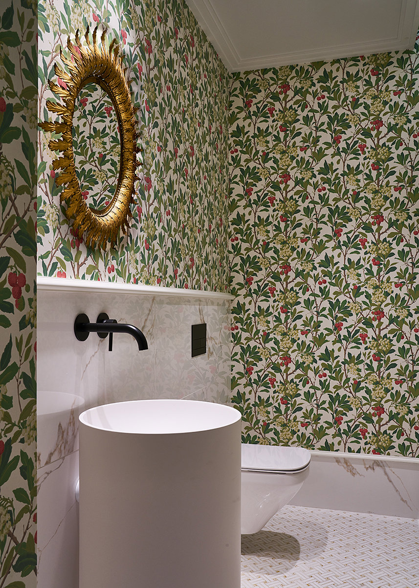 baño papel pintado