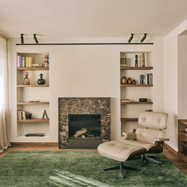 reforma b5 barcelona andrea arqués salón chimenea