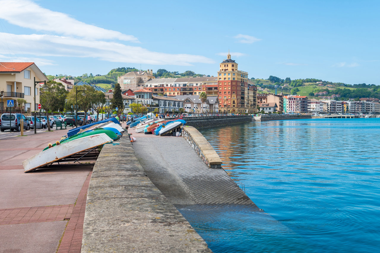 El paseo marítimo de Hondarribia.