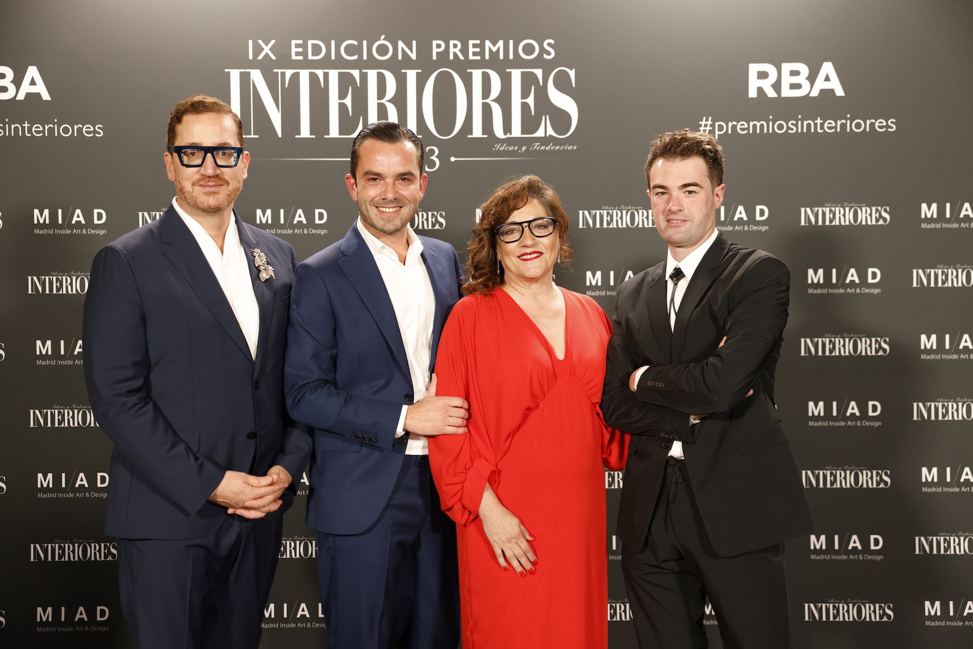 Interioristas Rau´l Martins; Manuel Espejo; Pilar Civis directora Revista Interiores y Sigffrido Serra