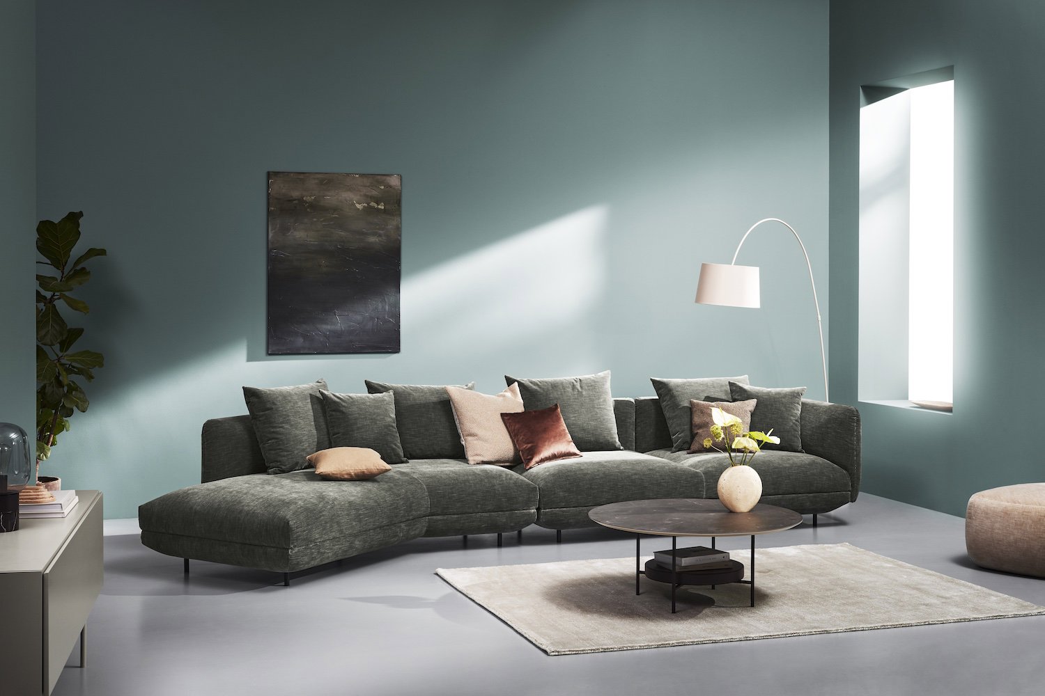 El sofá Salamanca es una de las novedades de la colección Otoño/Invierno 2023 de BoConcept.