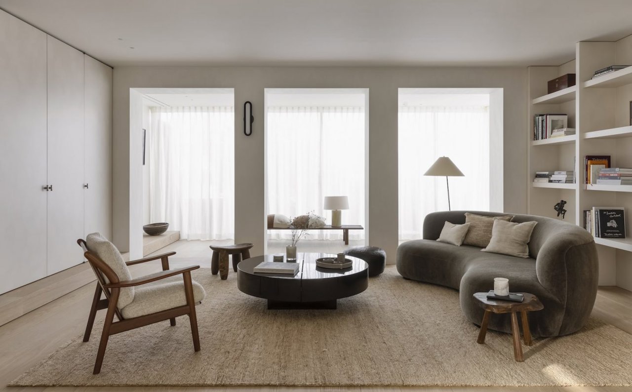 Salón de una vivienda en Bélgica.