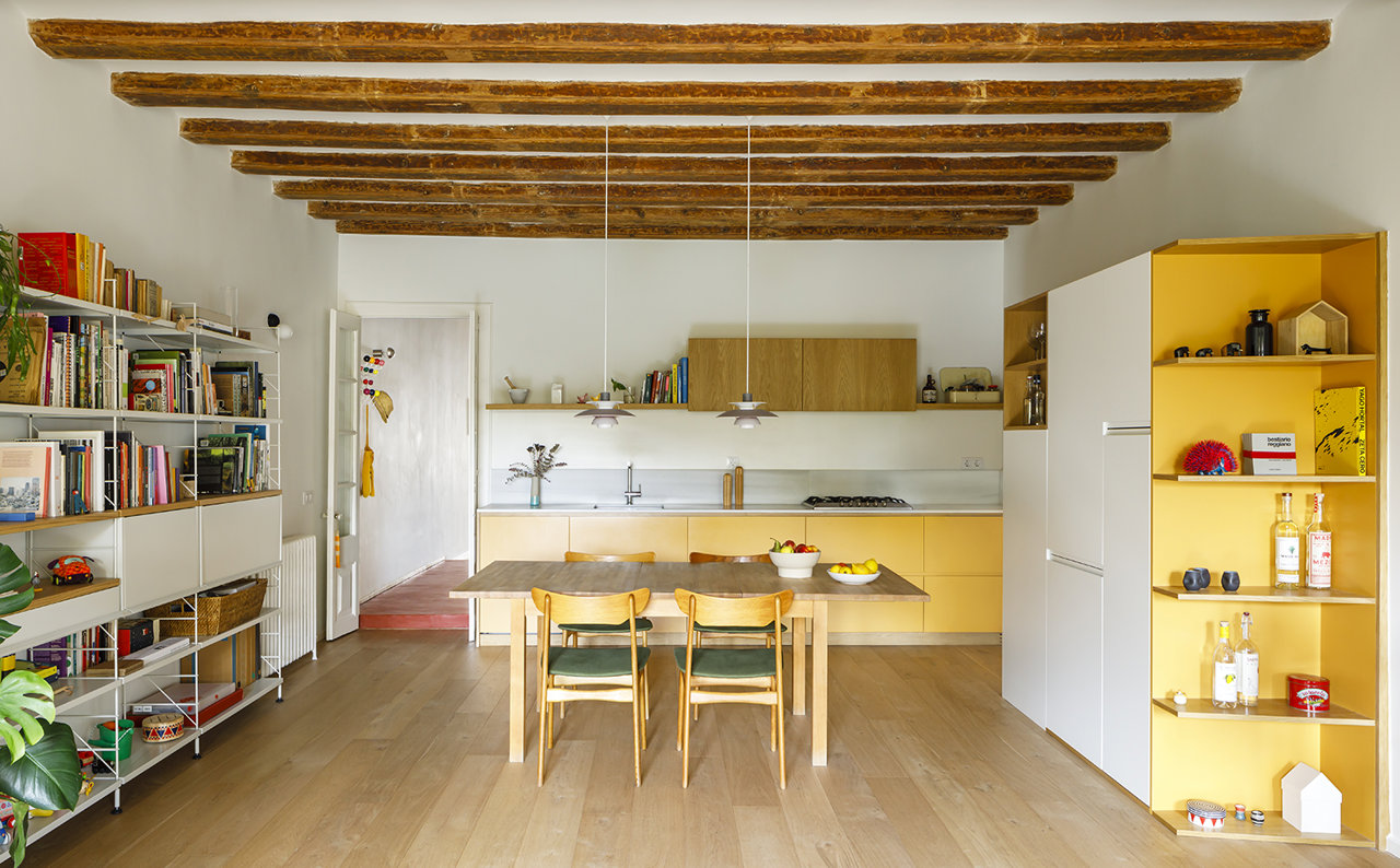 Proyecto de Acabadomate en una vivienda del casco antiguo de Barcelona.