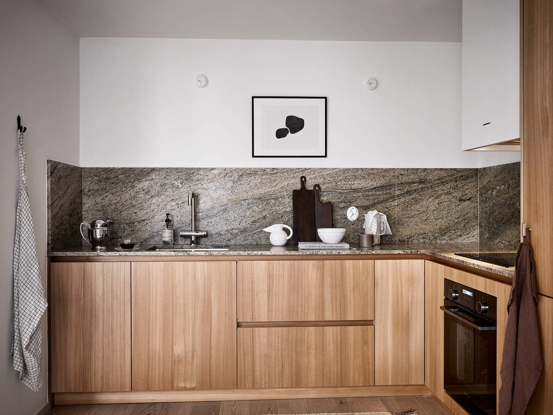 Cocina de un mini piso en Suecia