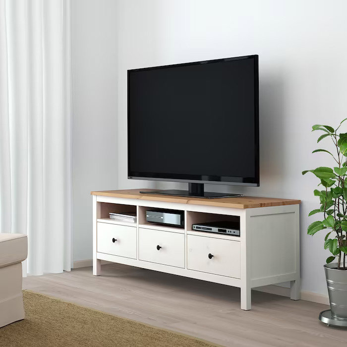 BESTÅ / EKET combinación mueble TV y estantería, blanco